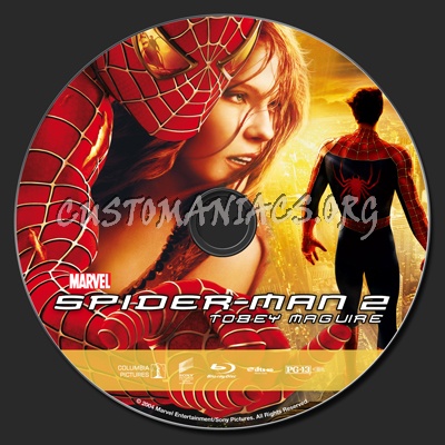 Spider-Man 2 blu-ray label