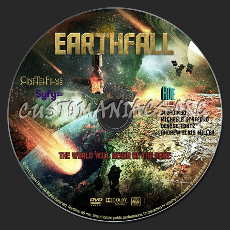 Earthfall dvd label