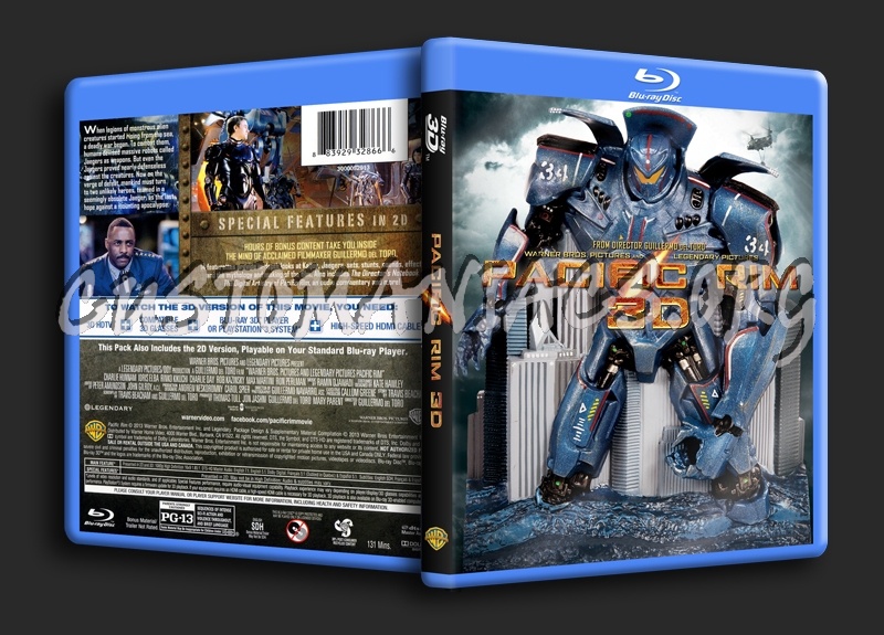 Pacific Rim 3D blu-ray cover