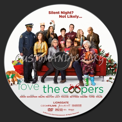 Love The Coopers dvd label