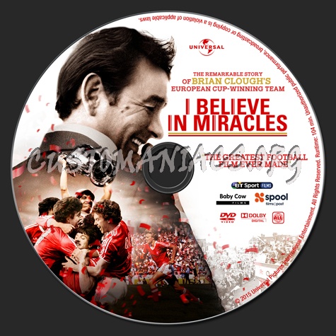 I Believe in Miracles dvd label
