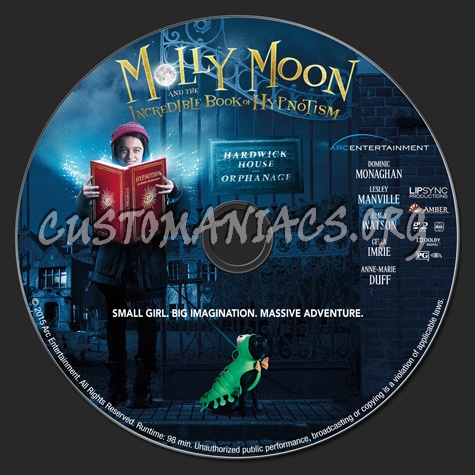 Molly Moon and the Incredible Book of Hypnotism dvd label