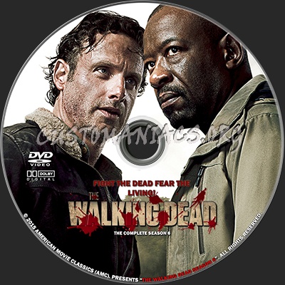 The Walking Dead Season 6 dvd label
