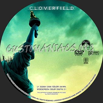 Cloverfield dvd label