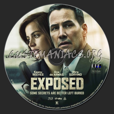Exposed blu-ray label