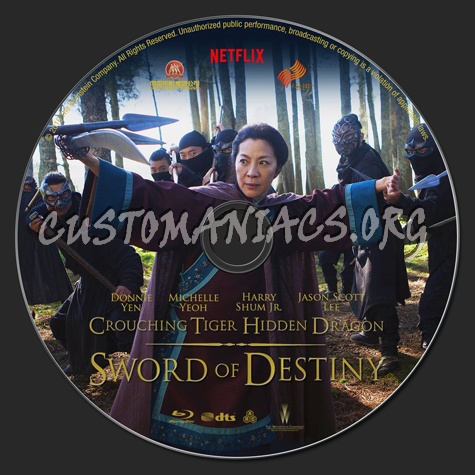 Crouching Tiger, Hidden Dragon: The Sword of Destiny (aka: The Green Legend) blu-ray label