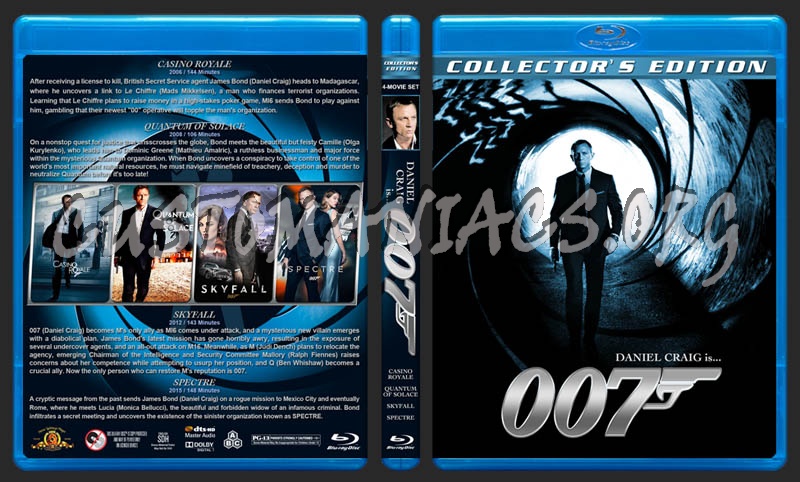 007 Daniel Craig Collection blu-ray cover