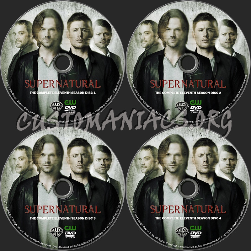 Supernatural Season 11 dvd label