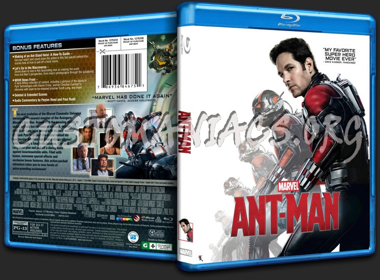 Ant-Man blu-ray cover