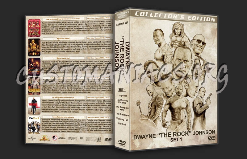 Dwayne "The Rock" Johnson - Set 1 dvd cover