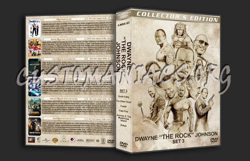 Dwayne "The Rock" Johnson - Set 3 dvd cover