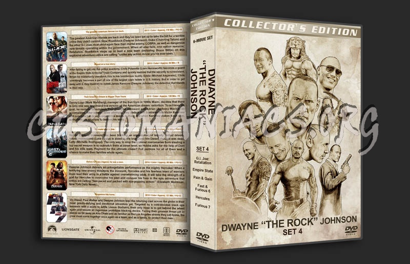 Dwayne "The Rock" Johnson - Set 4 dvd cover