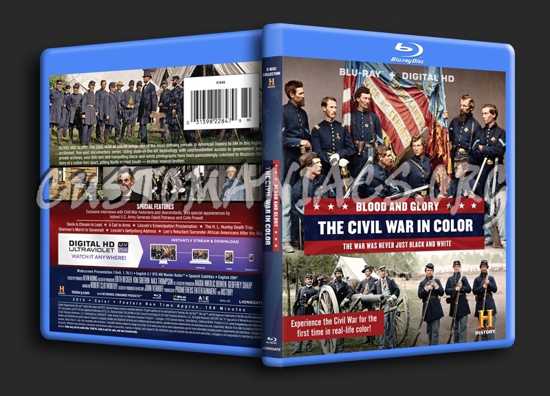 Blood and Glory The Civil War in Color blu-ray cover