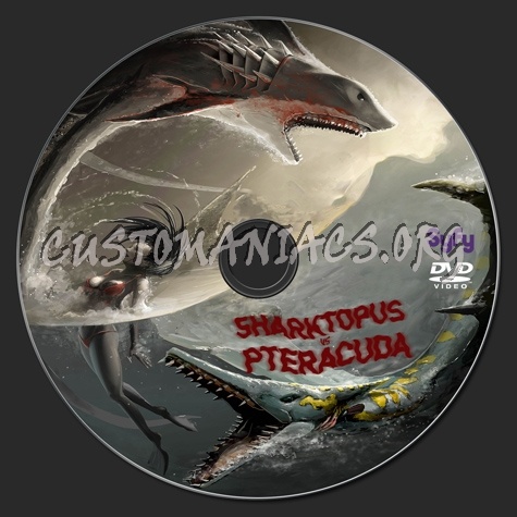 Sharktopus vs Pteracuda dvd label