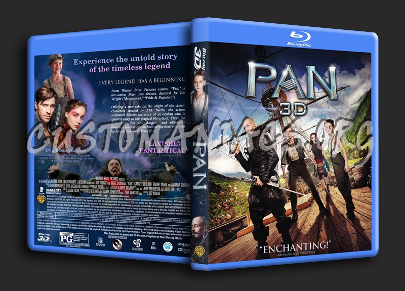 Pan 3D dvd cover