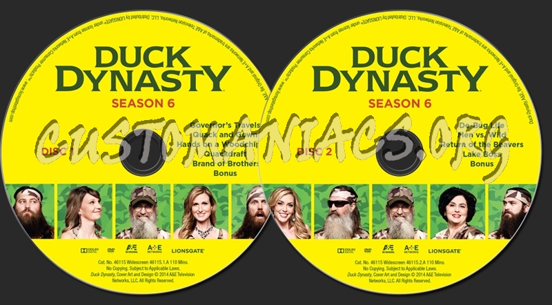 Duck Dynasty Season 6 dvd label