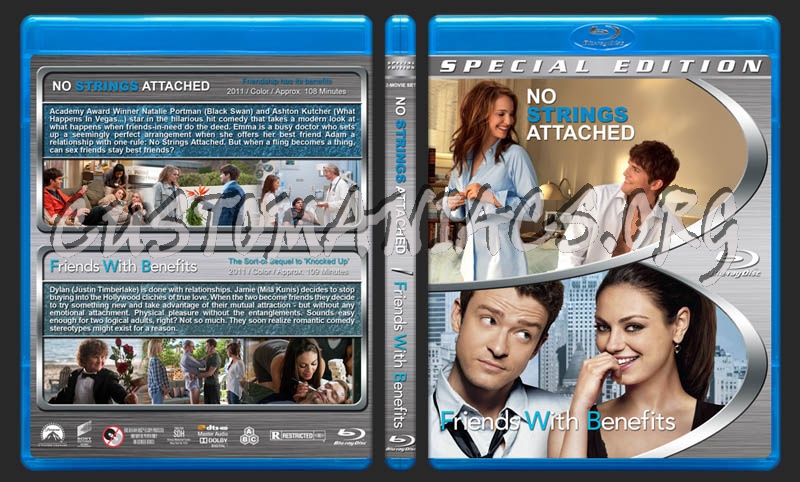 No Strings Attached / Friends with Benefits Double Feature blu-ray cover