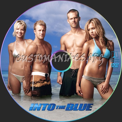 Into the Blue dvd label