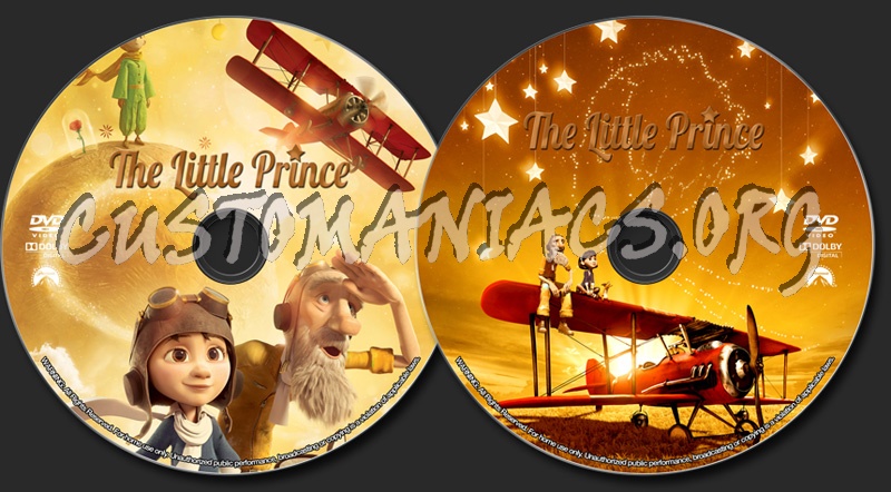 The Little Prince (2015) dvd label