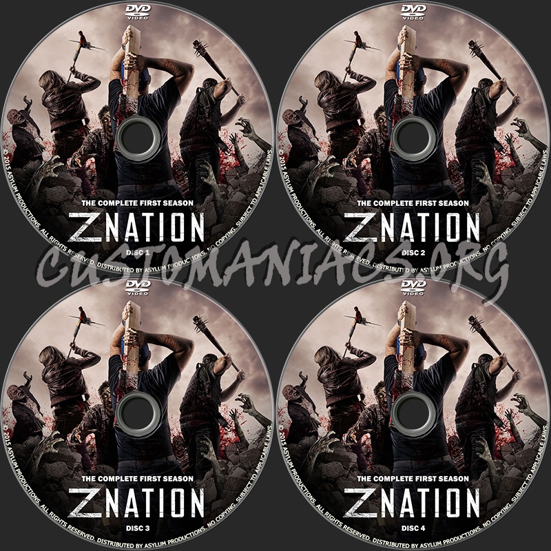 ZNation Season 1 dvd label