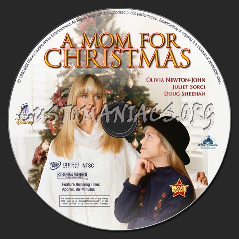 A Mom For Christmas dvd label