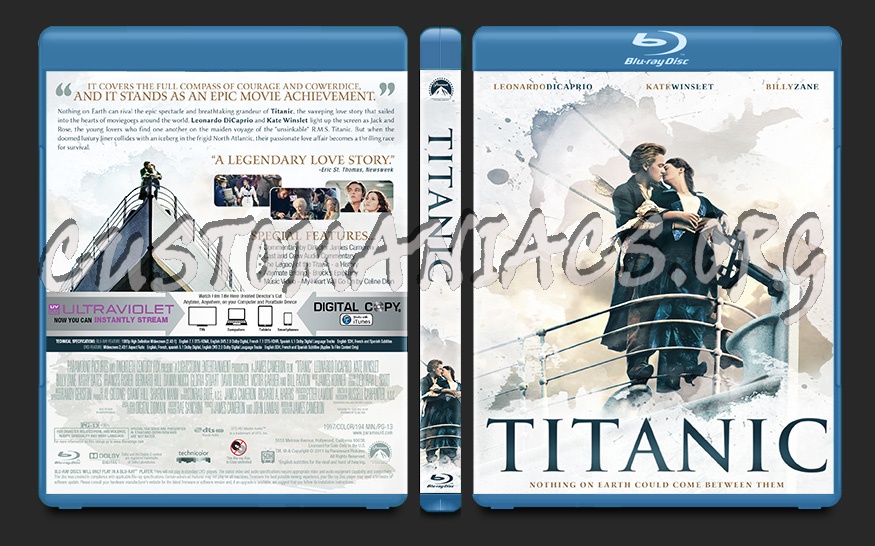 Titanic blu-ray cover