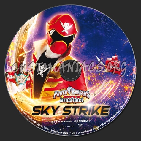 Power Rangers Super Megaforce Sky Strike Volume 4 dvd label