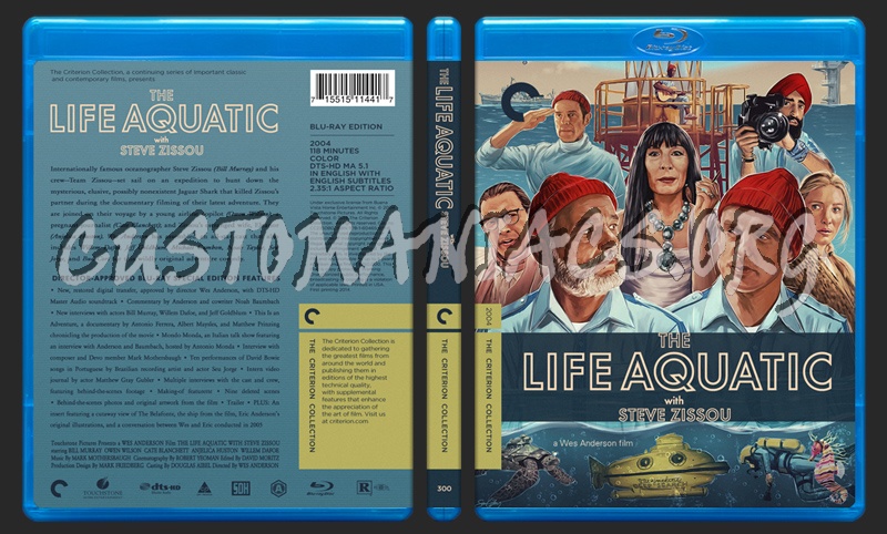 300 - The Life Aquatic With Steve Zissou blu-ray cover