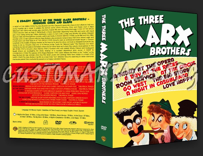 The Three Marx Brothers dvd cover