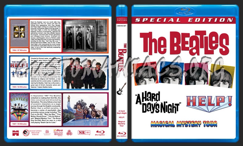 The Beatles Triple Feature blu-ray cover