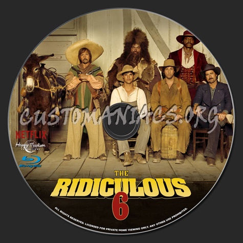 The Ridiculous 6 blu-ray label