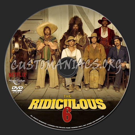 The Ridiculous 6 dvd label