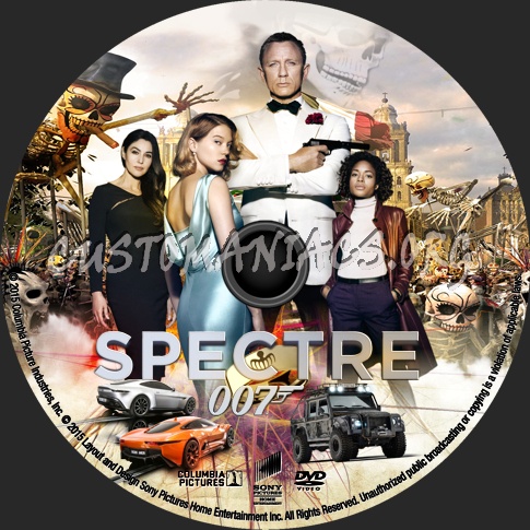 Spectre (2015) dvd label