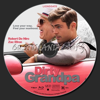 Dirty Grandpa blu-ray label