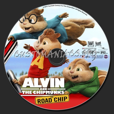 Alvin And The Chipmunks The Road Chip dvd label