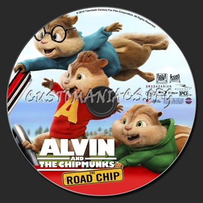 Alvin And The Chipmunks The Road Chip blu-ray label