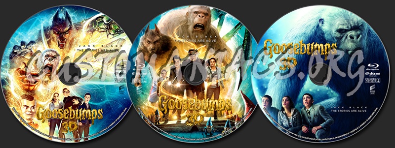 Goosebumps (3D) blu-ray label