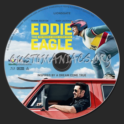 Eddie the Eagle blu-ray label
