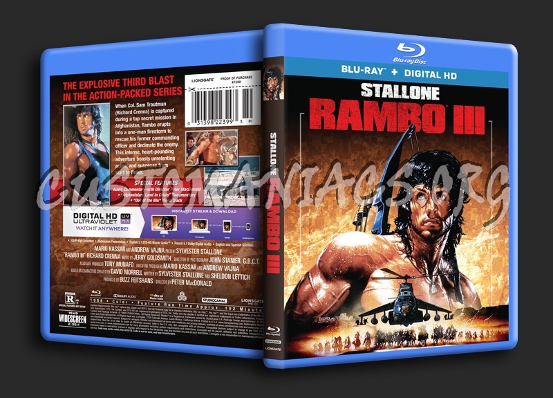 Rambo III blu-ray cover