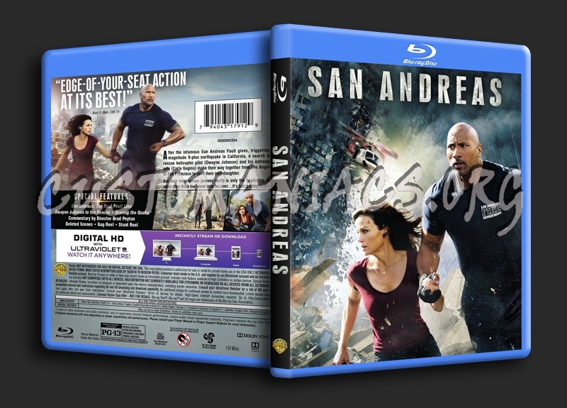 San Andreas blu-ray cover