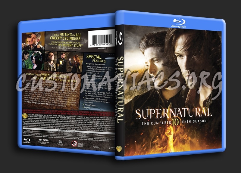 Supernatural Season 10 blu-ray cover