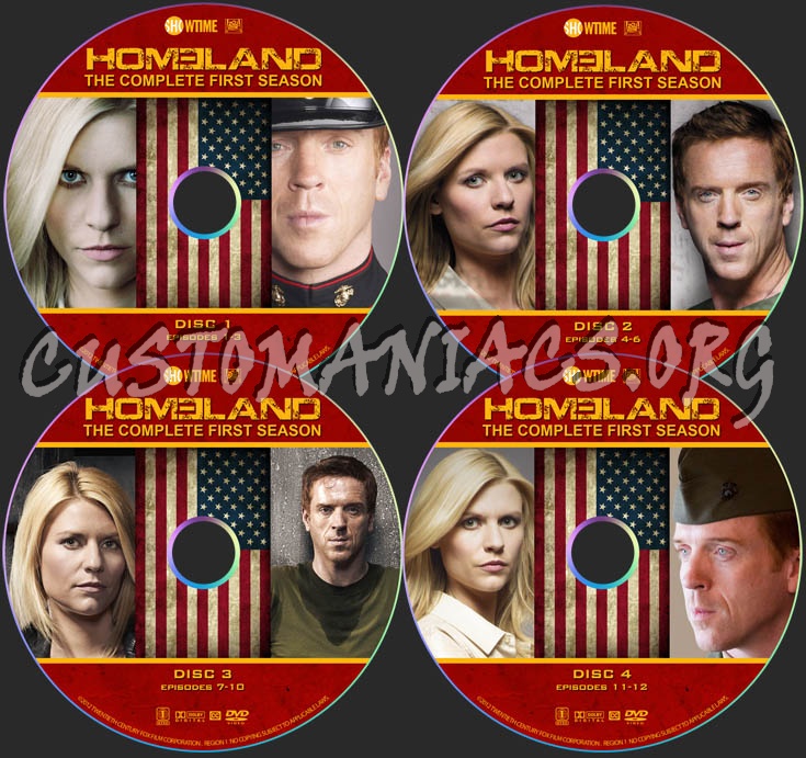 Homeland - Season 1 dvd label