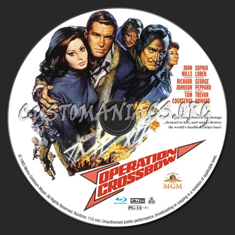 Operation Crossbow blu-ray label