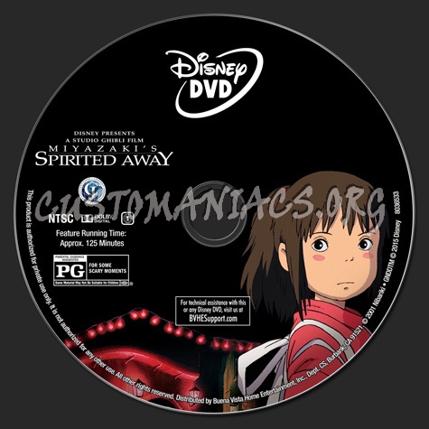 Spirited Away dvd label