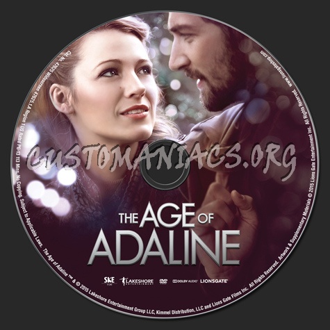 The Age of Adaline dvd label