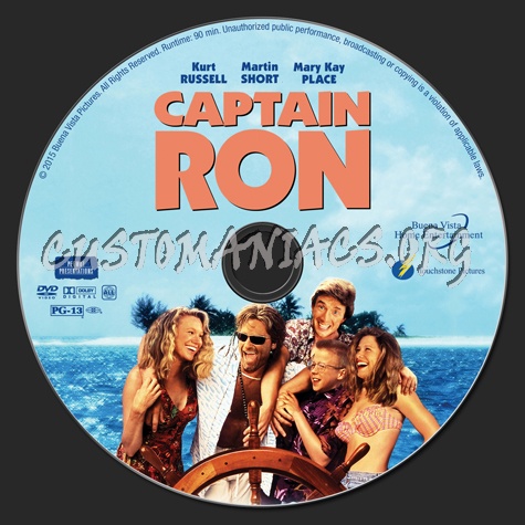 Captain Ron dvd label