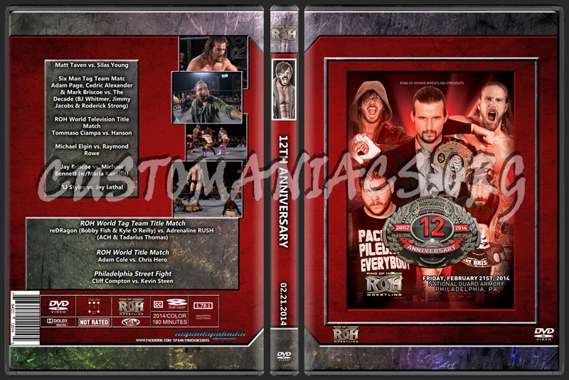 ROH 12th Anniversary 2014 dvd cover