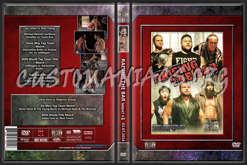 ROH Raising the Bar Night 1 2014 dvd cover