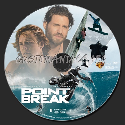Point Break (2015) dvd label