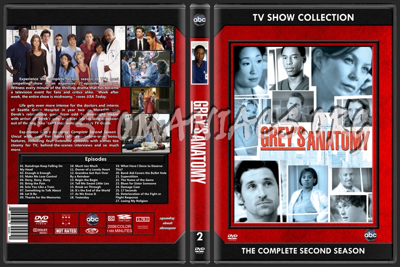 Grey's Anatomy Season 02 dvd cover